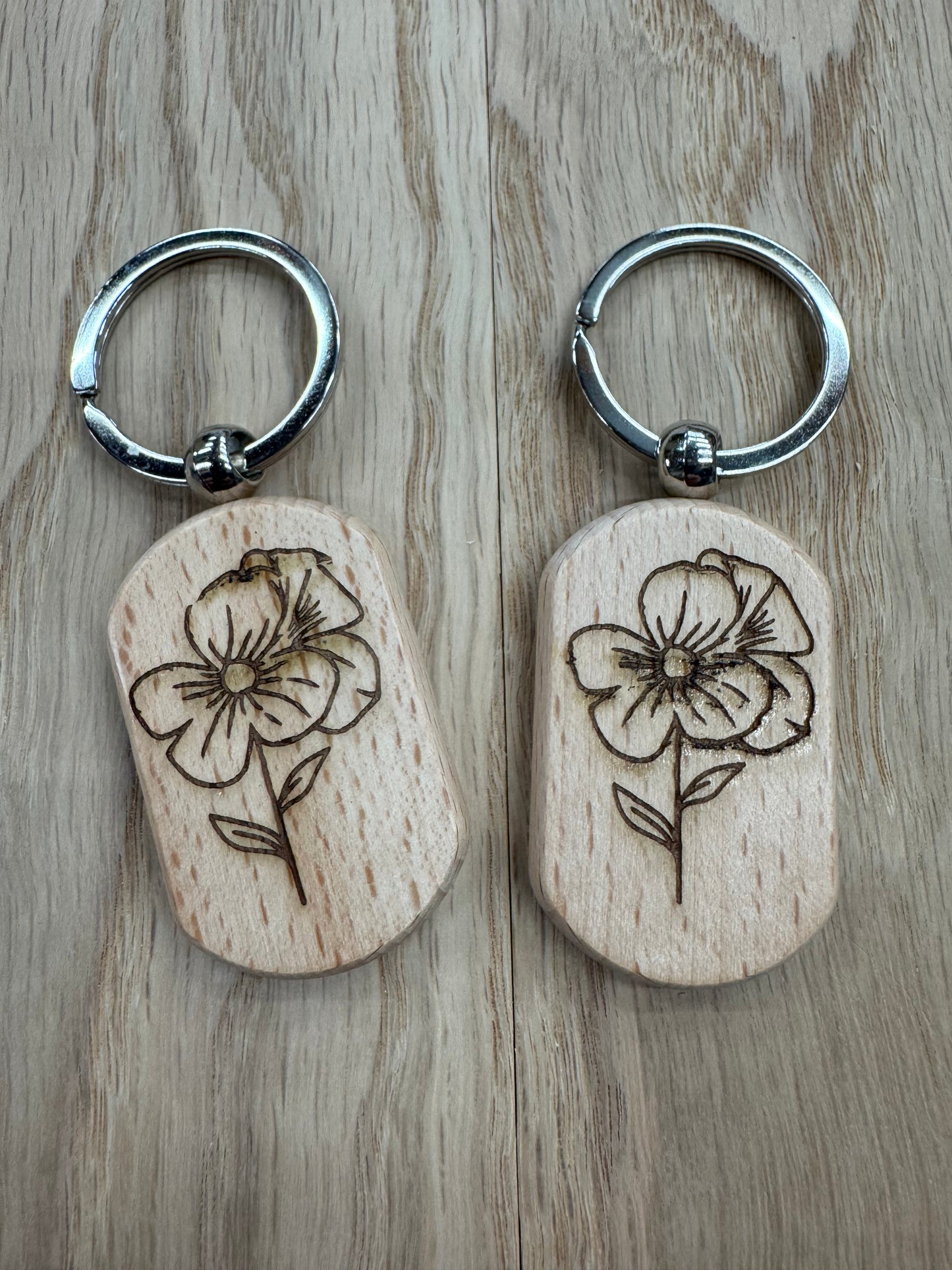 Birth Month Keychain