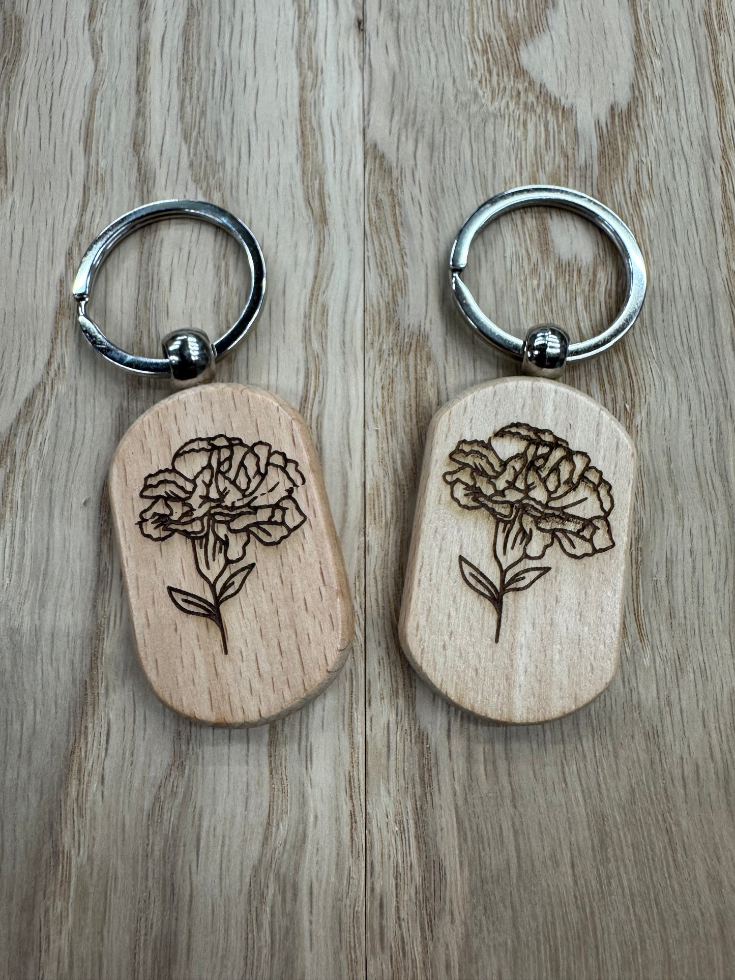 Birth Month Keychain