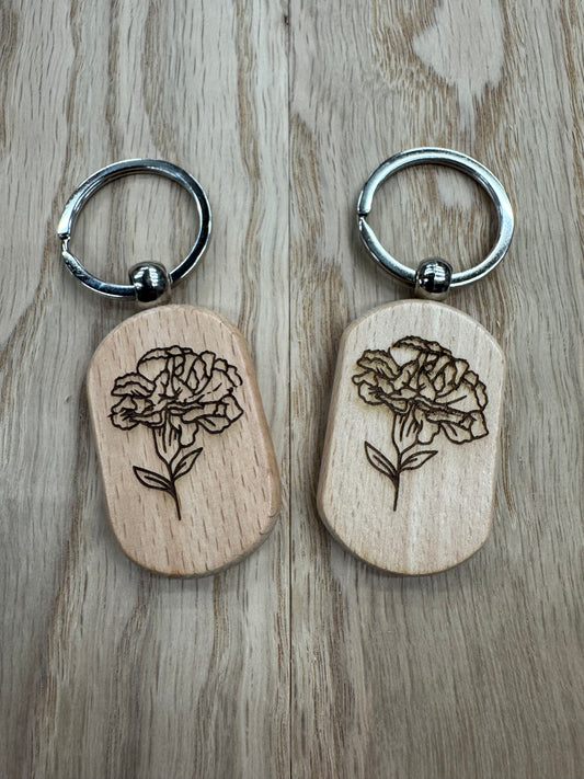 Birth Month Keychain