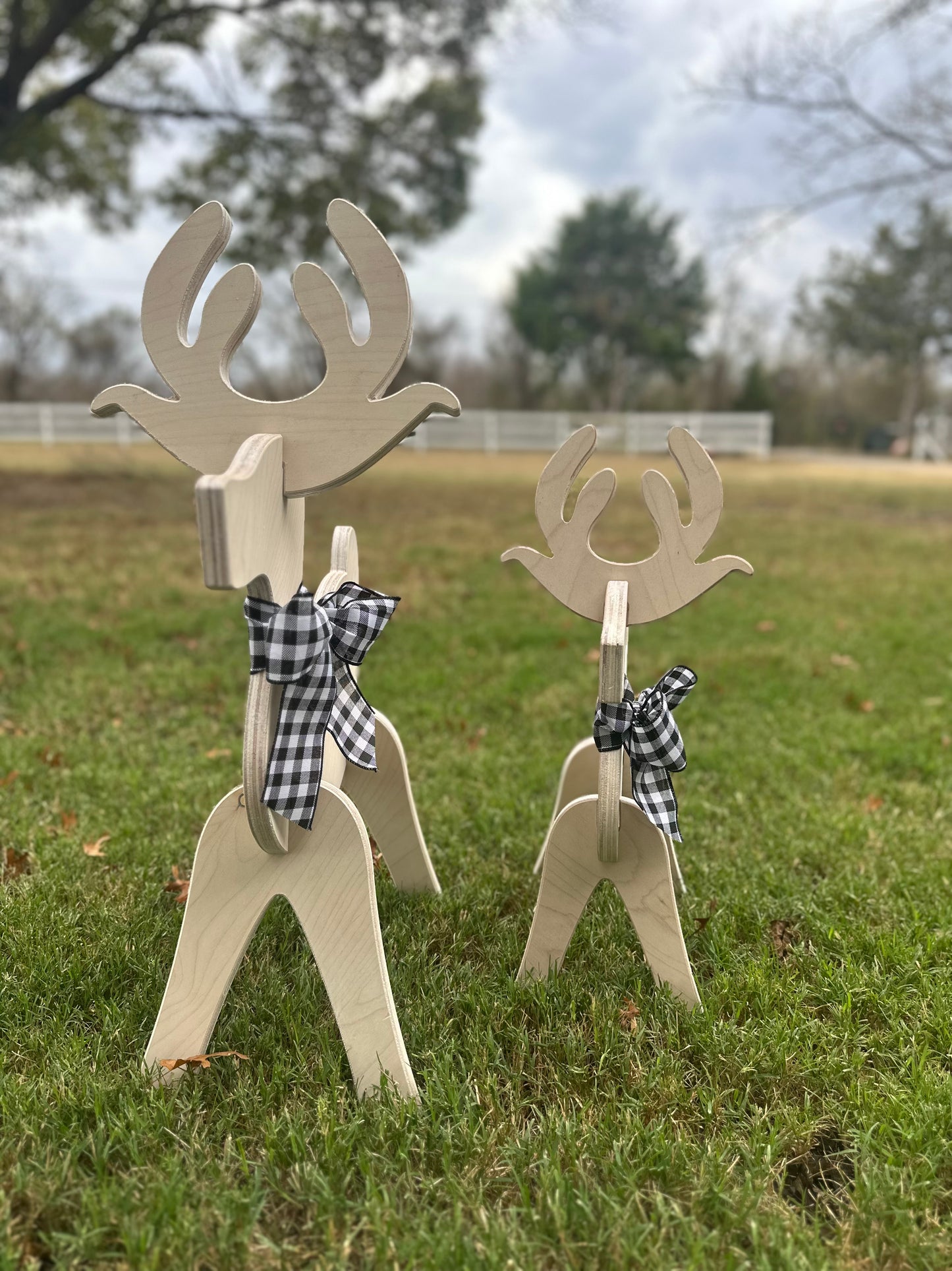 Wooden Christmas Reindeer